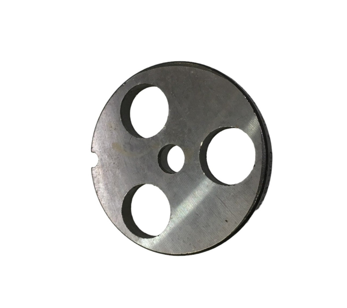 Piastra/Trafila in acciaio temperato per tritacarne n° 12, con 3 fori da 20 mm.  Dopo l'utilizzo lavare e asciugare bene la trafila, essendo in acciaio temperato la piastra potrebbe arrugginire, prima di riporla lubrificare bene con olio casalingo. In negozio e online su tuttochic.live