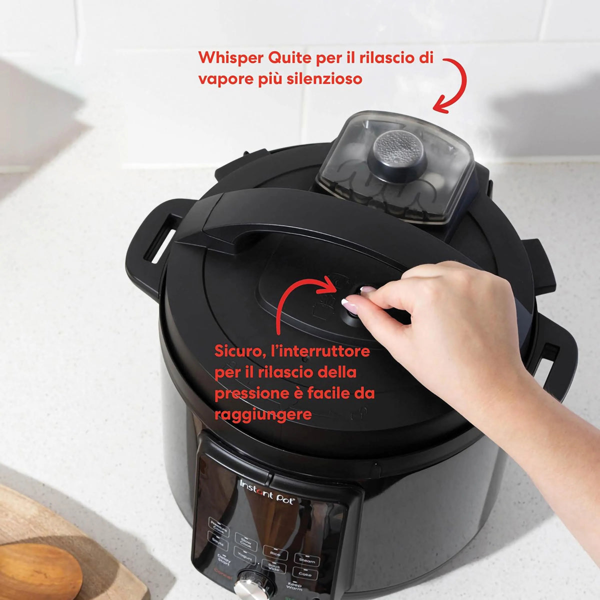 Instant Pot Duo è 9 apparecchi in 1: pentola a pressione, padella, pentola a vapore, pentola a cottura lenta, pentola per riso, scaldavivande e yogurt, sterilizzatore, sous vide. In negozio e online su tuttochic.live