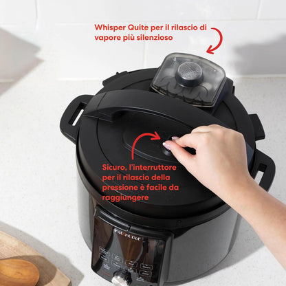 Instant Pot Duo è 9 apparecchi in 1: pentola a pressione, padella, pentola a vapore, pentola a cottura lenta, pentola per riso, scaldavivande e yogurt, sterilizzatore, sous vide. In negozio e online su tuttochic.live