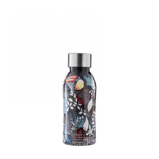 Bottiglia termica Bugatti TWIN 250 ml collezione La Ville in acciaio inox.