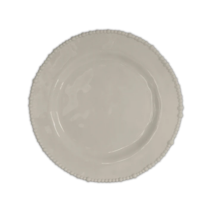 Set 6 piatti piani in melamina di colore tortora dell'innovativa collezione Joke. Tonalità pastello e caratteristico bordo rivestito di micro sfere ornamentali fanno della linea in melamina un ottimo alleato per la tavola. Lavabile in Lavastoviglie. No Microonde Dimensioni: Ø 28 cm. In negozio e online su tuttochic.live