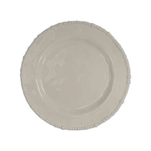 Set 6 piatti piani in melamina di colore tortora dell'innovativa collezione Joke. Tonalità pastello e caratteristico bordo rivestito di micro sfere ornamentali fanno della linea in melamina un ottimo alleato per la tavola. Lavabile in Lavastoviglie. No Microonde Dimensioni: Ø 28 cm. In negozio e online su tuttochic.live