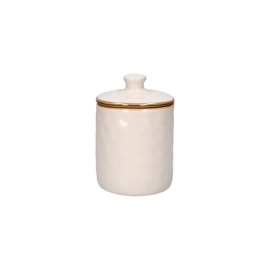 Contenitore barattolo in gres porcellanato di colore avorio. Dimensioni e capacità: 1100 ml Concerto, con le sue tonalità iconiche e forme materiche, arriva anche in cucina grazie alla nuova collezione di Barattoli. Oggetti funzionali dal sapore contemporaneo. In negozio e online su tuttochic.live 
