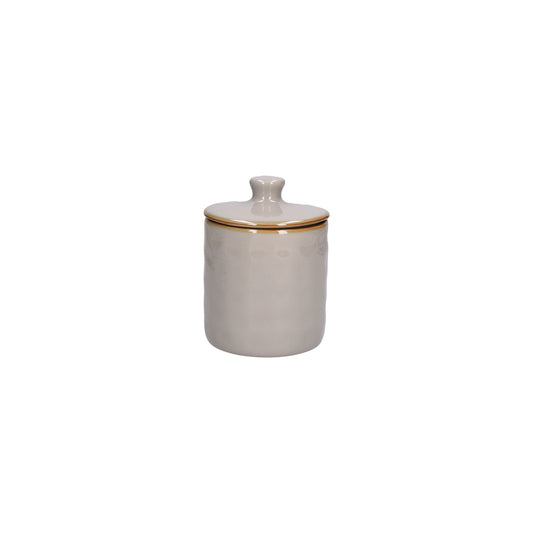 Contenitore barattolo ermetico in gres porcellanato di colore grigio perla. Dimensioni: cm Ø 10,7 x 14,5 h - 600 ml Concerto, con le sue tonalità iconiche e forme materiche, arriva anche in cucina grazie alla nuova collezione di Barattoli. Oggetti funzionali dal sapore contemporaneo. In negozio e online su tuttochic.live 