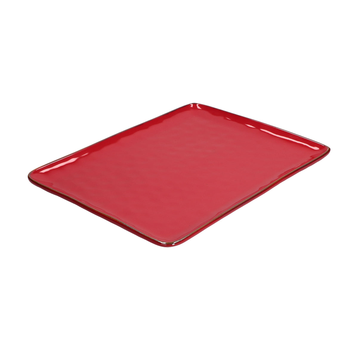 Vassoio rettangolare in porcellana di colore corallo. Colori e forme moderne si mescolano con armonia ed elementi della tradizione. Dimensioni: cm 36 x 26,5 Materiali: Stoneware Lavabile in lavastoviglie. Utilizzabile in microonde. In negozio e online su tuttochic.live