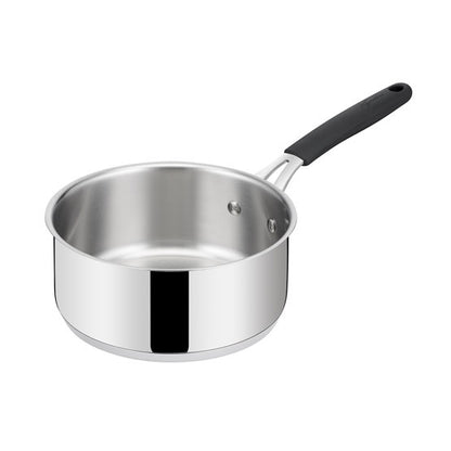 Casseruola fonda in acciaio inox manico lungo Tempra