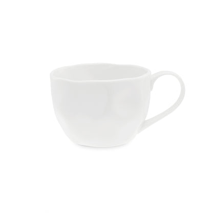 Set di 2 tazze da colazione realizzate in porcellana bianca di alta qualità, con una finitura materica 420 ml. In negozio e online su tuttochic.live