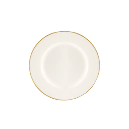 Set di 6 piatti frutta con falda Ø 21 cm Questi piatti MAESTÀ, confezionati in 6 pezzi, sono realizzati in porcellana satinata con un filo d'oro. Un'elegante aggiunta alla vostra tavola, i piatti offrono un tocco di lusso e raffinatezza grazie al loro design e ai materiali di qualità In negozio e online su tuttochic.live