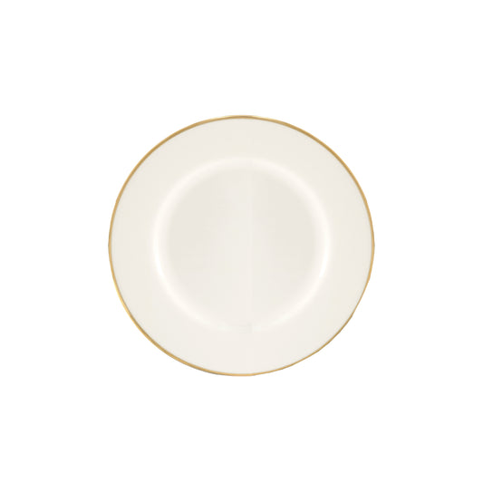 Set di 6 piatti frutta con falda Ø 21 cm Questi piatti MAESTÀ, confezionati in 6 pezzi, sono realizzati in porcellana satinata con un filo d'oro. Un'elegante aggiunta alla vostra tavola, i piatti offrono un tocco di lusso e raffinatezza grazie al loro design e ai materiali di qualità In negozio e online su tuttochic.live
