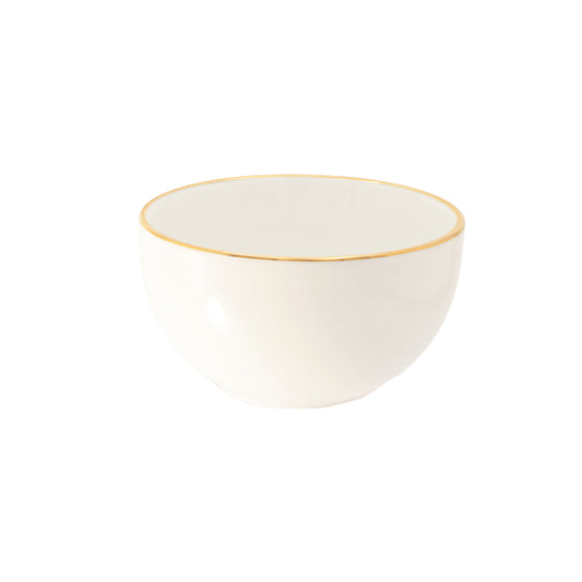Una coppetta di porcellana decorata con filo color oro, per un tocco di eleganza e raffinatezza. Il set da 6 pezzi è perfetto per servire i tuoi ospiti con stile e classe. Aggiungi un tocco di maestosità alla tua tavola con questa pregiata coppetta MAESTÀ. Dimensioni: Ø 12 x 6,5 h. In negozio e online su tuttochic.live