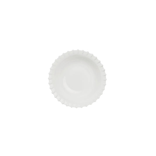 Set di 6 piatti fondi realizzati in pregiata porcellana bianca. Dimensioni singolo piatto: Ø cm 21 x h 5. In negozio e online su tuttochic.live 