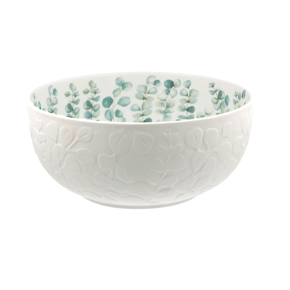 L’Insalatiera Sempreverde unisce l’eleganza raffinata della satin porcelain alla delicatezza di un decoro a rilievo ispirato alla natura. Ø cm 23 x h 10,5. In negozio e online su tuttochic.live 