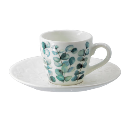 La tazzina da caffè in porcellana Sempreverde Il set da 6 pezzi è perfetto per chi cerca un tocco sofisticato e distintivo nel momento del caffè. Capacità 90 ml. In negozio e online su tuttochic.live 