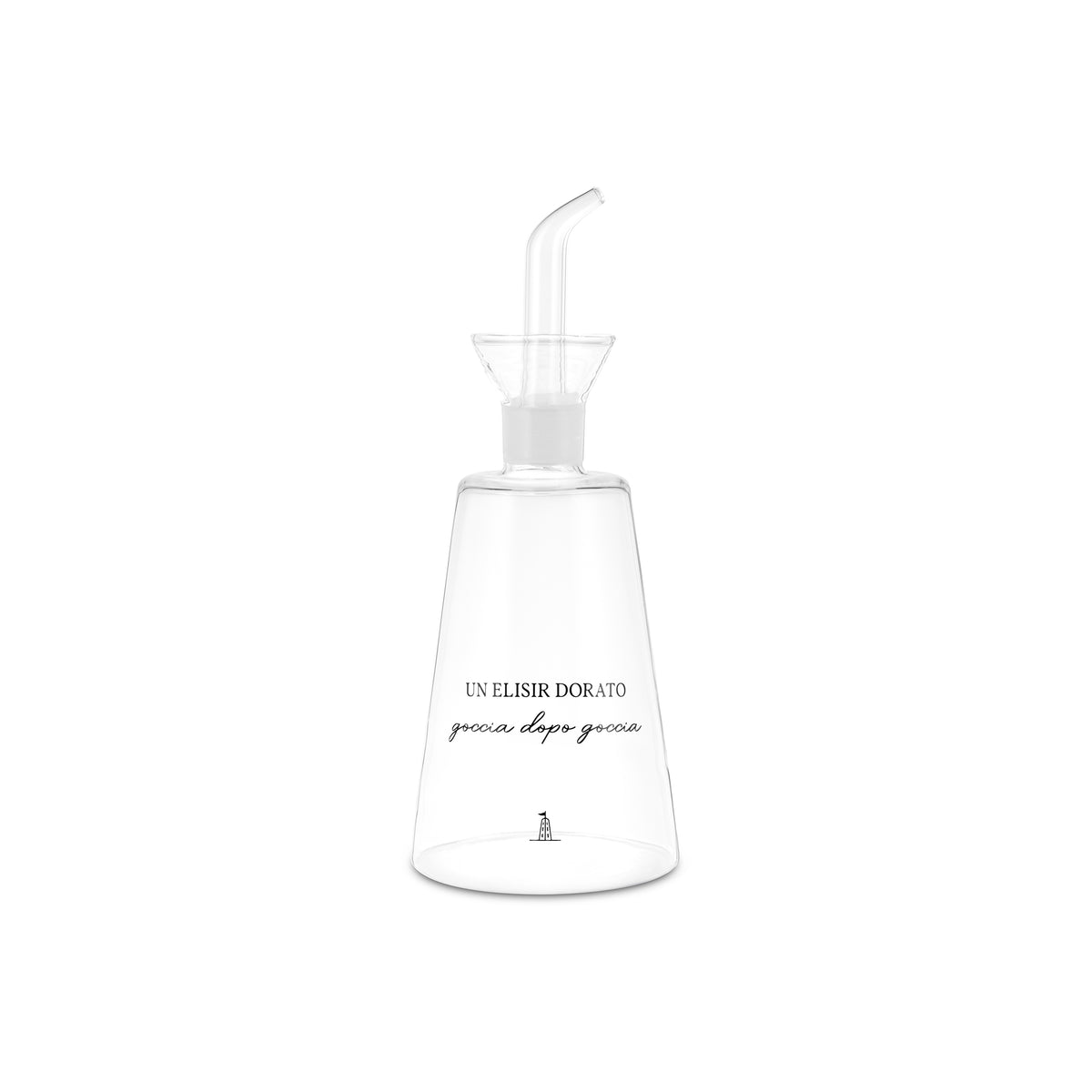 Oliera in vetro borosilicato da 500ml collezione I Garbati La Porcellana Bianca.