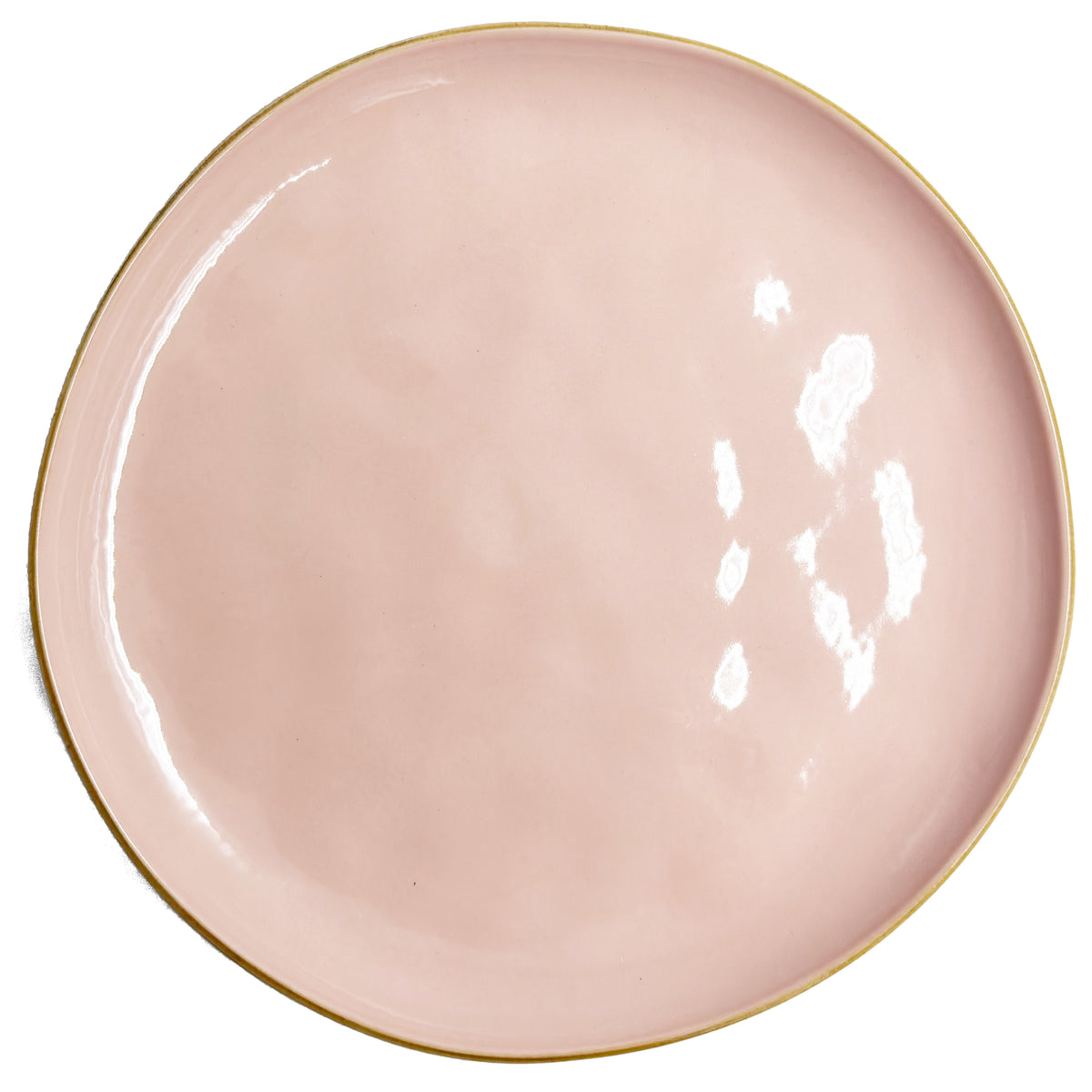 Piatto piano di colore rosa cipria della linea Concerto. Linea CONCERTO Dimensioni: Ø 27 cm Lavabile in lavastoviglie. In negozio e online su tuttochic.live