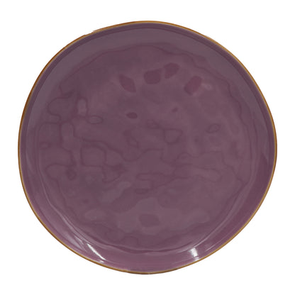 Piatto piano di colore malva della linea Concerto. Linea CONCERTO Dimensioni: Ø 27 cm Lavabile in lavastoviglie. In negozio e online su tuttochic.live