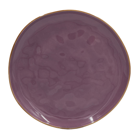 Piatto piano di colore malva della linea Concerto. Linea CONCERTO Dimensioni: Ø 27 cm Lavabile in lavastoviglie. In negozio e online su tuttochic.live