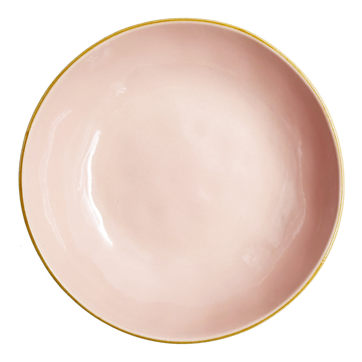 Piatto fondo di colore rosa cipria della linea Concerto. Materiale: Stoneware Dimensioni: Ø 21 cm Lavabile in lavastoviglie. In negozio e online su tuttochic.live