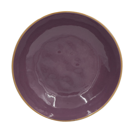 Piatto fondo di colore malva della linea Concerto. Materiale: Stoneware Dimensioni: Ø 21 cm Lavabile in lavastoviglie. In negozio e online su tuttochic.live
