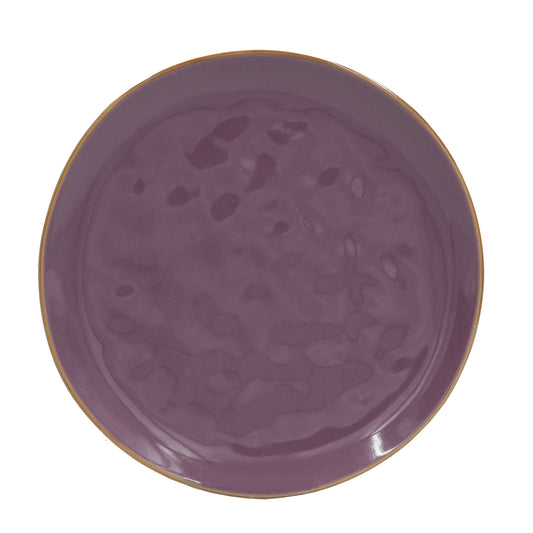 Piatto frutta di colore malva della linea Concerto. Materiale: Stoneware Dimensioni: Ø 20 cm Lavabile in lavastoviglie. In negozio e online su tuttochic.live