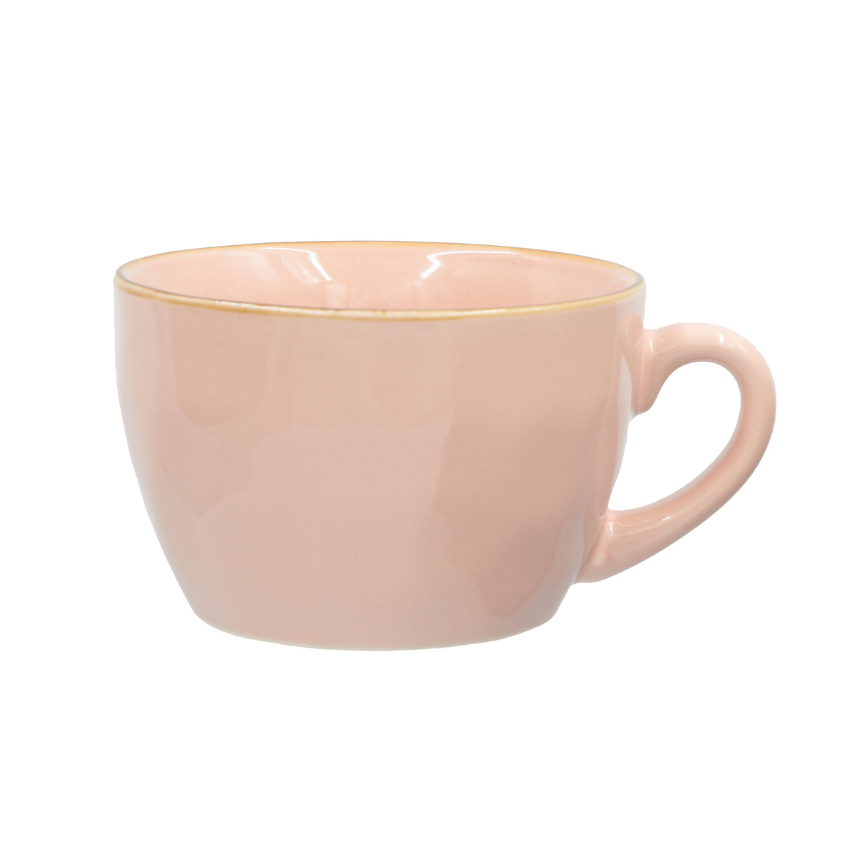 Tazzone da colazione in porcellana di colore rosa cipria. Dimensioni: Ø 7 cm, 420 cc Materiali: Stoneware. In negozio e online su tuttochic.live