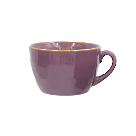 Tazzone da colazione in porcellana di colore malva. Dimensioni: Ø 7 cm, 420 cc Materiali: Stoneware. In negozio e online su tuttochic.live