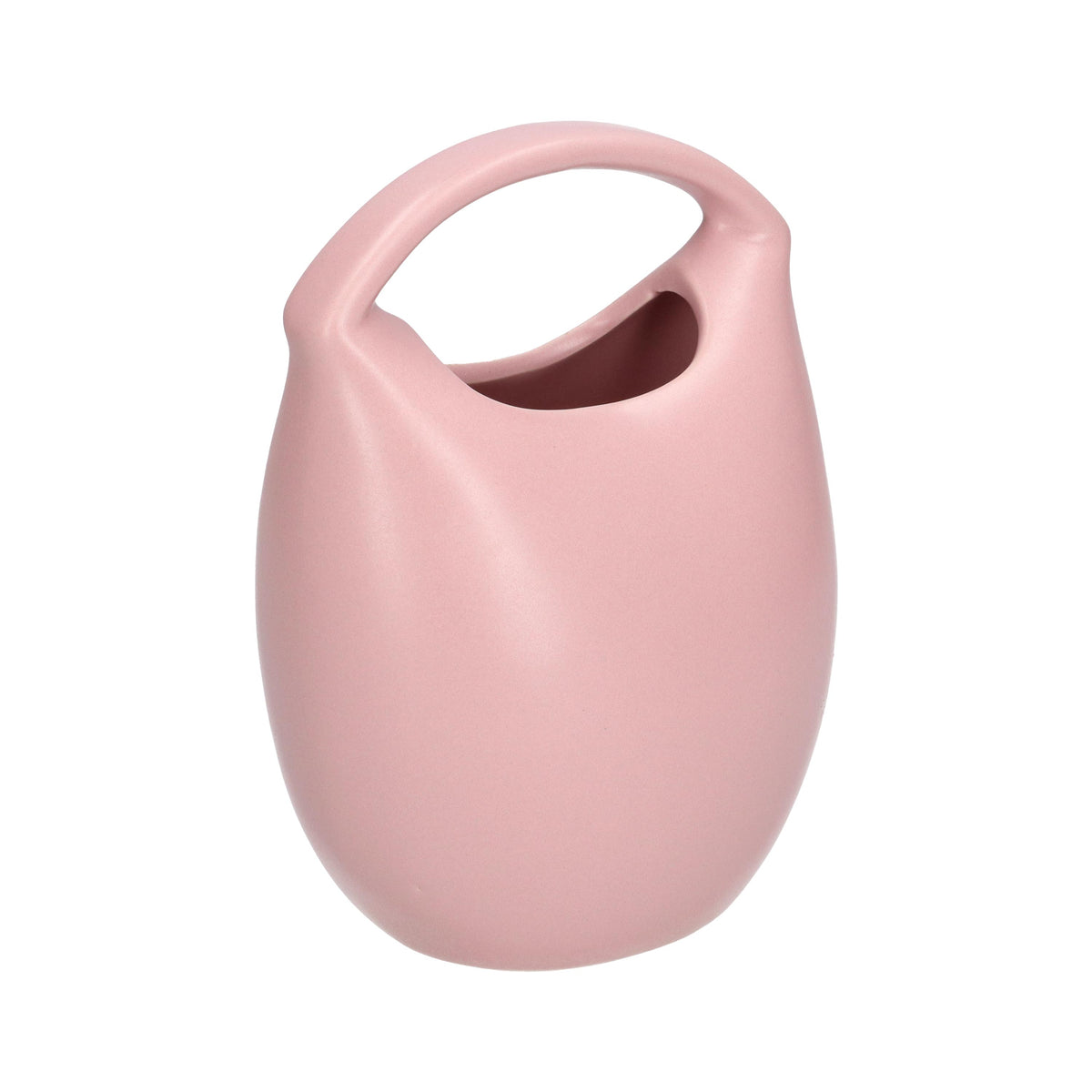 Vaso a forma di borsa in gres dai colori pastello che si abbinano facilmente ad ogni ambiente. I l social trend della borsetta ispira queste collezioni, che vogliono essere un omaggio alla moda sfiziosa e disimpegnata che entra in casa a portare leggerezza. cm  13.5 x 10 x 18 h. In negozio e online su tuttochic.live