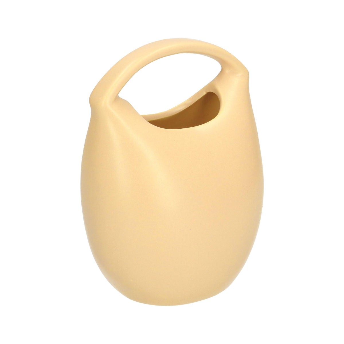 Vaso a forma di borsa in gres dai colori pastello che si abbinano facilmente ad ogni ambiente. I l social trend della borsetta ispira queste collezioni, che vogliono essere un omaggio alla moda sfiziosa e disimpegnata che entra in casa a portare leggerezza. cm  13.5 x 10 x 18 h. In negozio e online su tuttochic.live