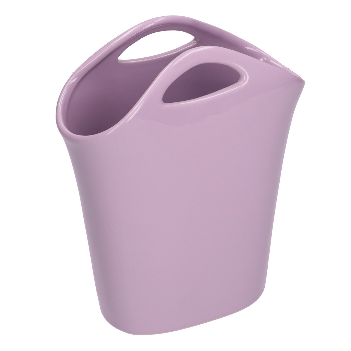 Vaso a forma di borsa in gres dai colori pastello che si abbinano facilmente ad ogni ambiente. Dimensioni: cm 19 x 8.5 x 23 h. In negozio e online su tuttochic.live