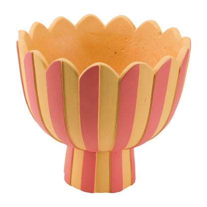 Cachepot Piede MOIRA in ceramica cementizia! Disponibile in 2 misure: Misura L: Ø 22 x h 20 cm Misura M: Ø 18 x h 16 cm. In negozio e online su tuttochic.live