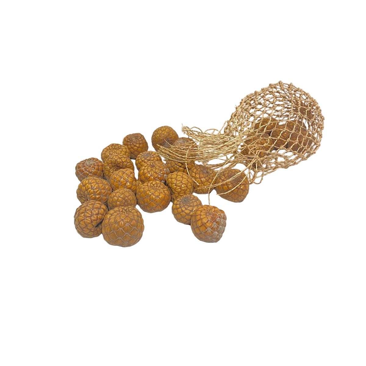 Set di 26 frutti esotici essiccati (180 gr). Decorazioni naturali uniche per vassoi e composizioni in stile etnico o rustico. Acquista ora su Tutto Chic.