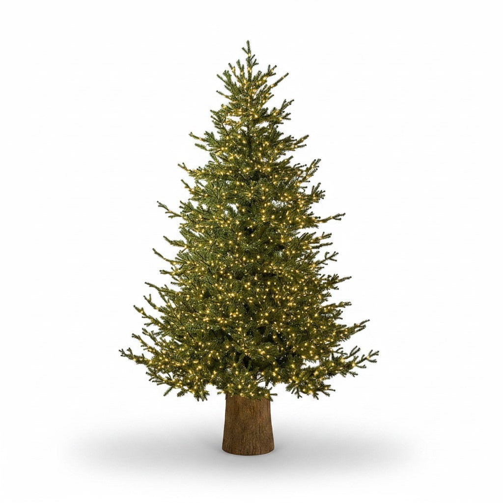 Albero di Natale Premium "Pino Lucciole" con 4200 Rice LED Integrati – H 240 cm – EDG Enzo De Gasperi