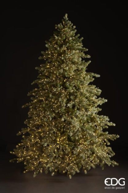 Albero di Natale EDG Pino Argentato 180 cm con 3000 LED 
