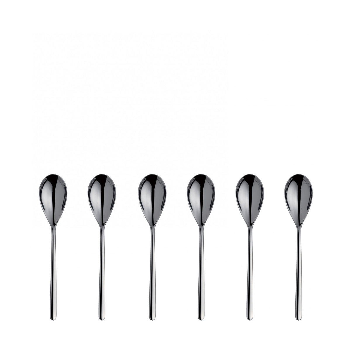 Realizzati in acciaio inox 18/10 con finitura lucida a specchio. Dimensioni: cm 15 x 3 Spessore 3 mm. Manutenzione: Lavare in lavastoviglie fino a 65°C negli appositi cestelli per posate e cassetto posate. In negozio e online su tuttochic.live