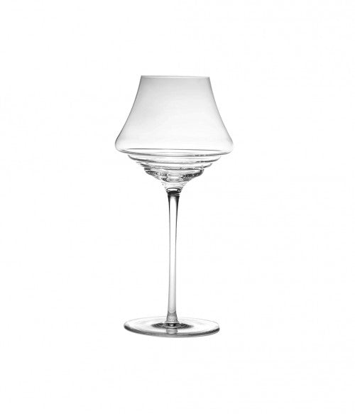 Set di 2 calici per distillati e passiti in vetro sonoro superiore senza piombo. Dimensioni: Ø 10 x h 21 cm Capacità: 35 cl. In negozio e online su tuttochic.live