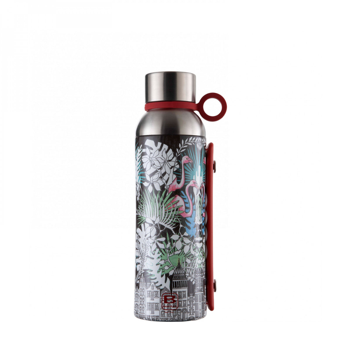 Termo bottiglia 1500 ml decoro La Ville con tazza in acciaio inox a doppia parete. Mantiene i liquidi caldi per 36 ore, freddi per 72 ore e il ghiaccio per 120 ore. Realizzato in acciaio inox 18/10. Si consiglia di lavare a mano. Misure: Diametro 10 cm, altezza 33,4 cm. In negozio e online su tuttochic.live