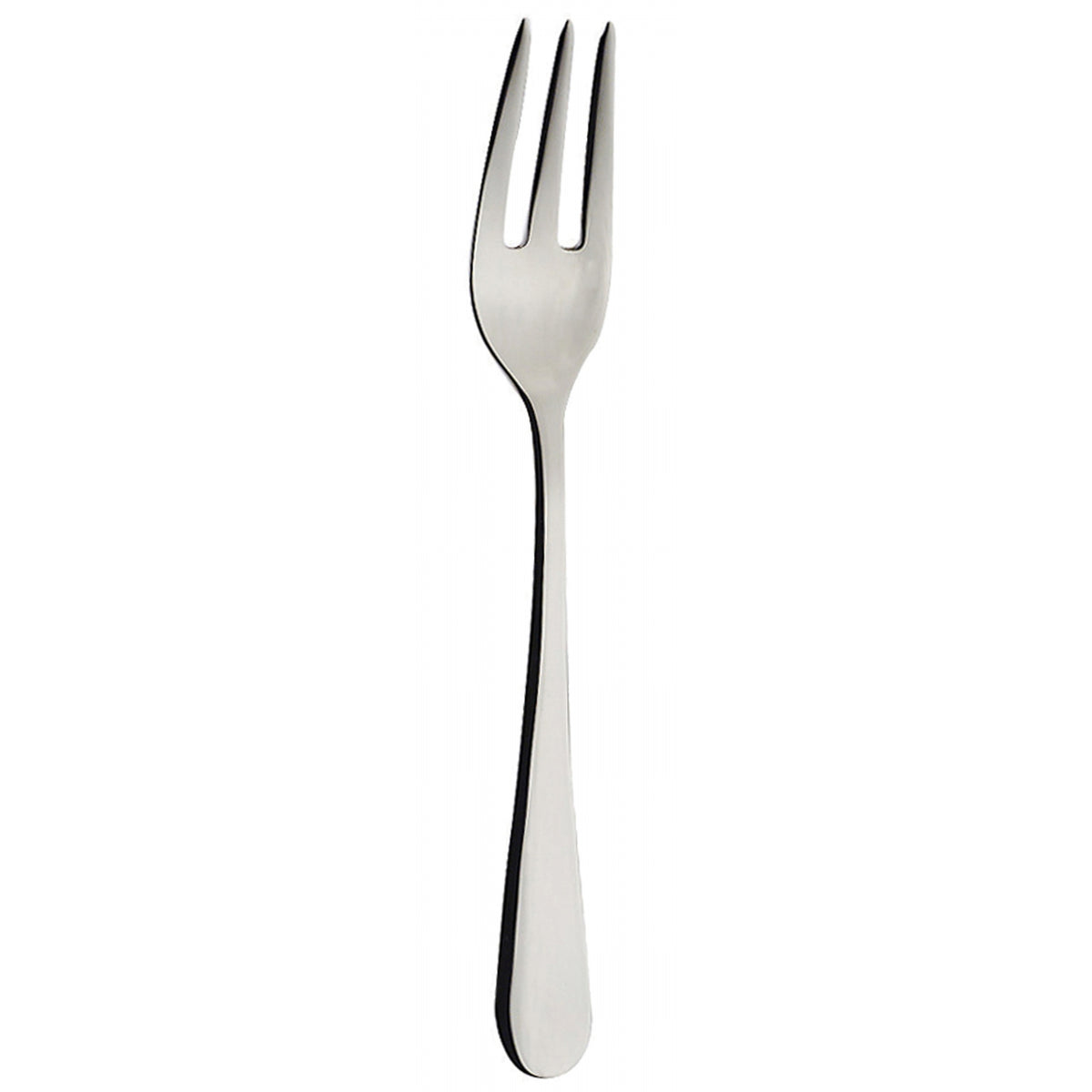 Set 6 Forchettine dolce con 3 punte modello Siena con finitura lucida a specchio, in scatola regalo. Acciaio inox. In negozio e online su tuttochic.live