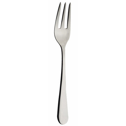 Set 6 Forchettine dolce con 3 punte modello Siena con finitura lucida a specchio, in scatola regalo. Acciaio inox. In negozio e online su tuttochic.live