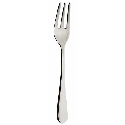 Set 6 Forchettine dolce con 3 punte modello Siena con finitura lucida a specchio, in scatola regalo. Acciaio inox. In negozio e online su tuttochic.live