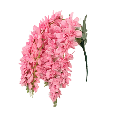 Fiore artificiale di Aelesia di colore rosa.
Dimensioni: cm 68.
Petali e foglie in tessuto, rametti in plastica. In negozio e online su tuttochic.live
