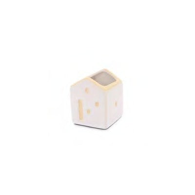 Realizzati in gres di colore bianco. Dimensioni: cm 4.5 x 4.5 x 5.5 h. In negozio e online su tuttochic.live