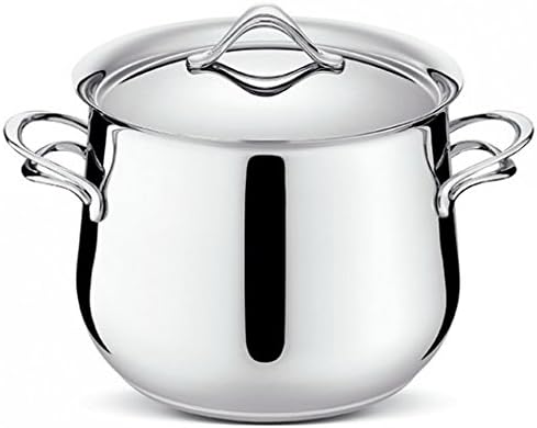 Le finiture di altissimo livello fanno della pentola cm 24 con coperchio Melodia un prodotto unico. fondo Lagofusion a 3 strati Acciaio-Alluminio-Acciaio ad elevato spessore. Melodia è adatta a diverse fonti di calore, vetroceramica, piastra elettrica, induzione, gas, forno. In negozio e online su tuttochic.live