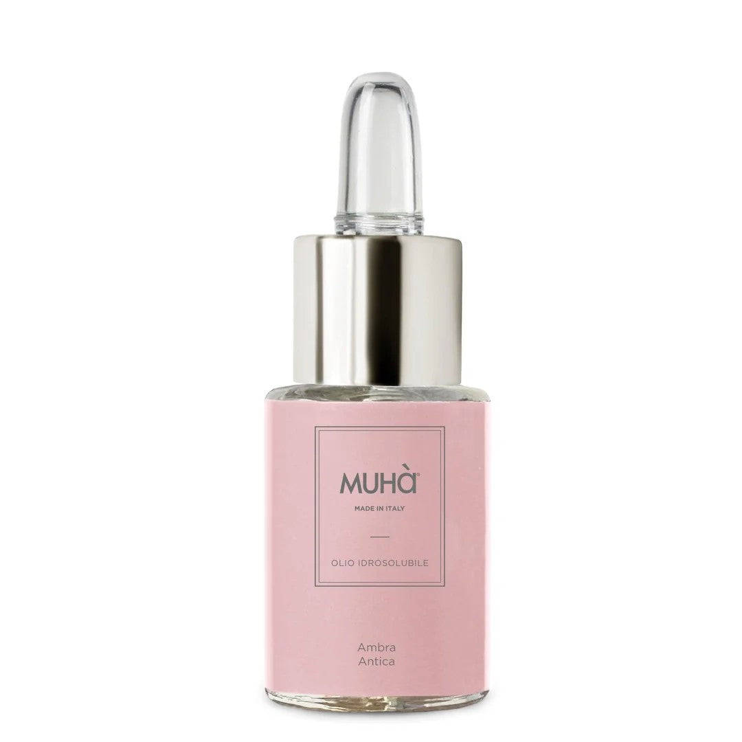 Flacone olio essenziale Ambra Antica Muhà per diffusore a ultrasuoni