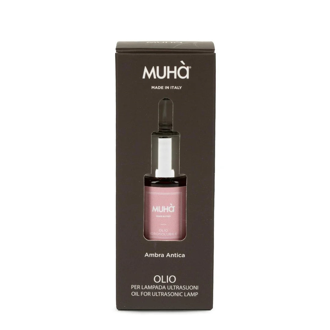 Flacone olio essenziale Ambra Antica Muhà per diffusore a ultrasuoni