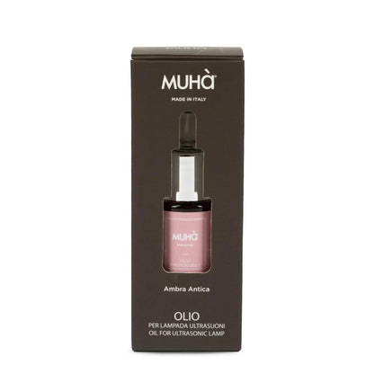 Flacone olio essenziale Ambra Antica Muhà per diffusore a ultrasuoni