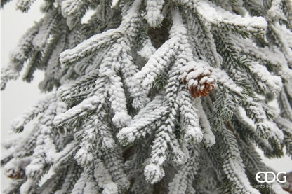 Pino Innevato artificiale h 180 cm Rami in plastica effetto neve Tronco in metallo Base decorata in metallo cm 20x20. In negozio e online su tuttochic.live