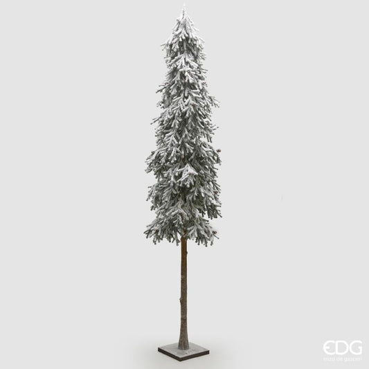 Pino Innevato artificiale h 123 cm Rami in plastica effetto neve Tronco in metallo Base decorata in metallo cm 15x15. In negozio e online su tuttochic.live