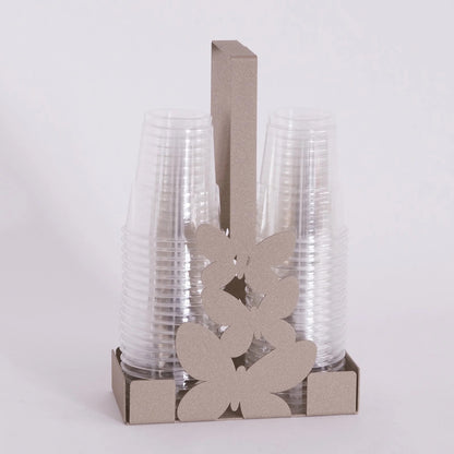 Esalta la tua tavola con il Porta bicchieri Butterfly di Arti e Mestieri. Realizzato in metallo verniciato con un elegante decoro a farfalle. Dimensioni: 8 x 16 x h 27 cm. Prodotto in Italia. In negozio e online su tuttochic.live
