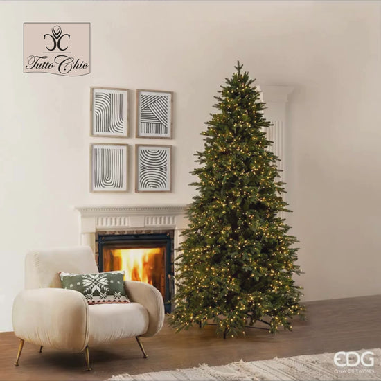 Albero di Natale EDG Pino Cristallo h 240 con  2500 led