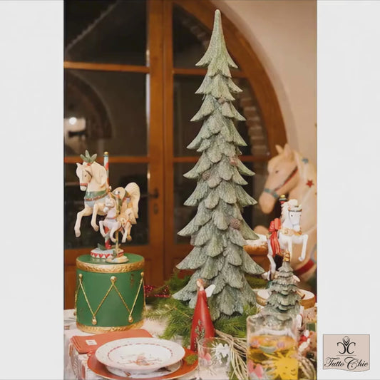 Albero con Glitter in Resina – La Giostra di Amelie – H 92 cm